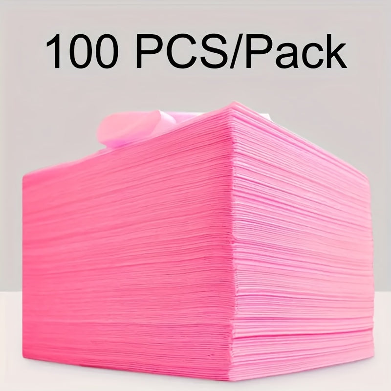 Disposable Massage Table Sheets 100-Pack Non-Woven Spa Bed Cover – Stain-Resistant Single-Use Table Liner for Massage Therapists, Estheticians, Tattoo Artists & Salons, White or Pink