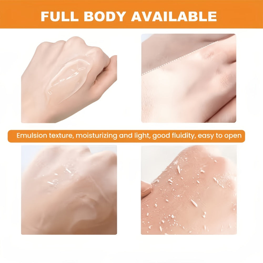 Orange Brightening Exfoliating Gel Face & Body 50g Radiance Booster Gentle Daily Exfoliant Hypoallergenic Vitamin C Glow Skin Care for All Skin Types Women