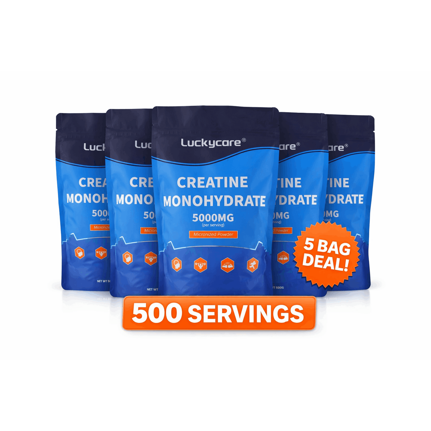 Micronized Creatine Monohydrate Powder 500g — 5000mg Per Serving | Pure Unflavored | cGMP Certified | Third-Party Tested | Keto & Paleo Friendly | 100 Servings | Pre & Post Workout Supplement for Women & Men