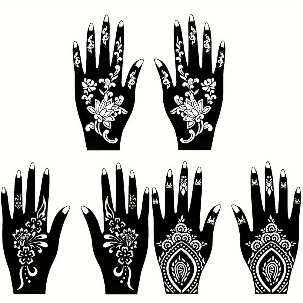 Fake Freckles Jagua Gel Kit Semi-Permanent Temporary Tattoo Ink — 3 Brown & Red Ink Bottles, 6 Stencils & Gloves for Freehand Body Art, Weddings, Festivals & Halloween