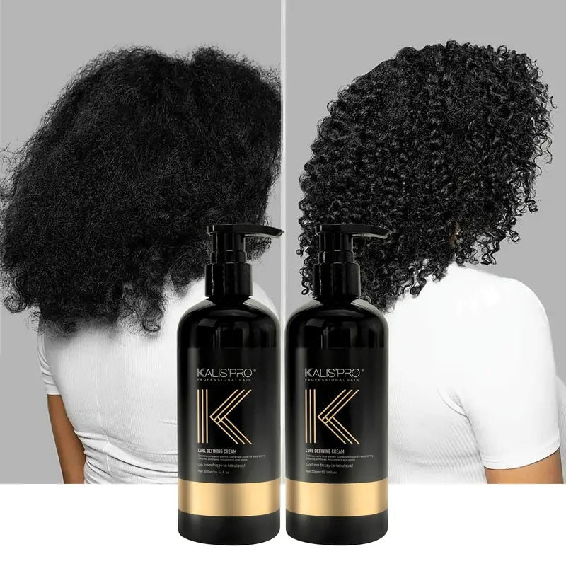 Curl Defining Cream 300ml for Curly Wavy Coily Hair – Frizz Control, Moisturizing, Long-Lasting Hold, Antistatic Scalp-Safe Hair Styling Cream for Women and Men