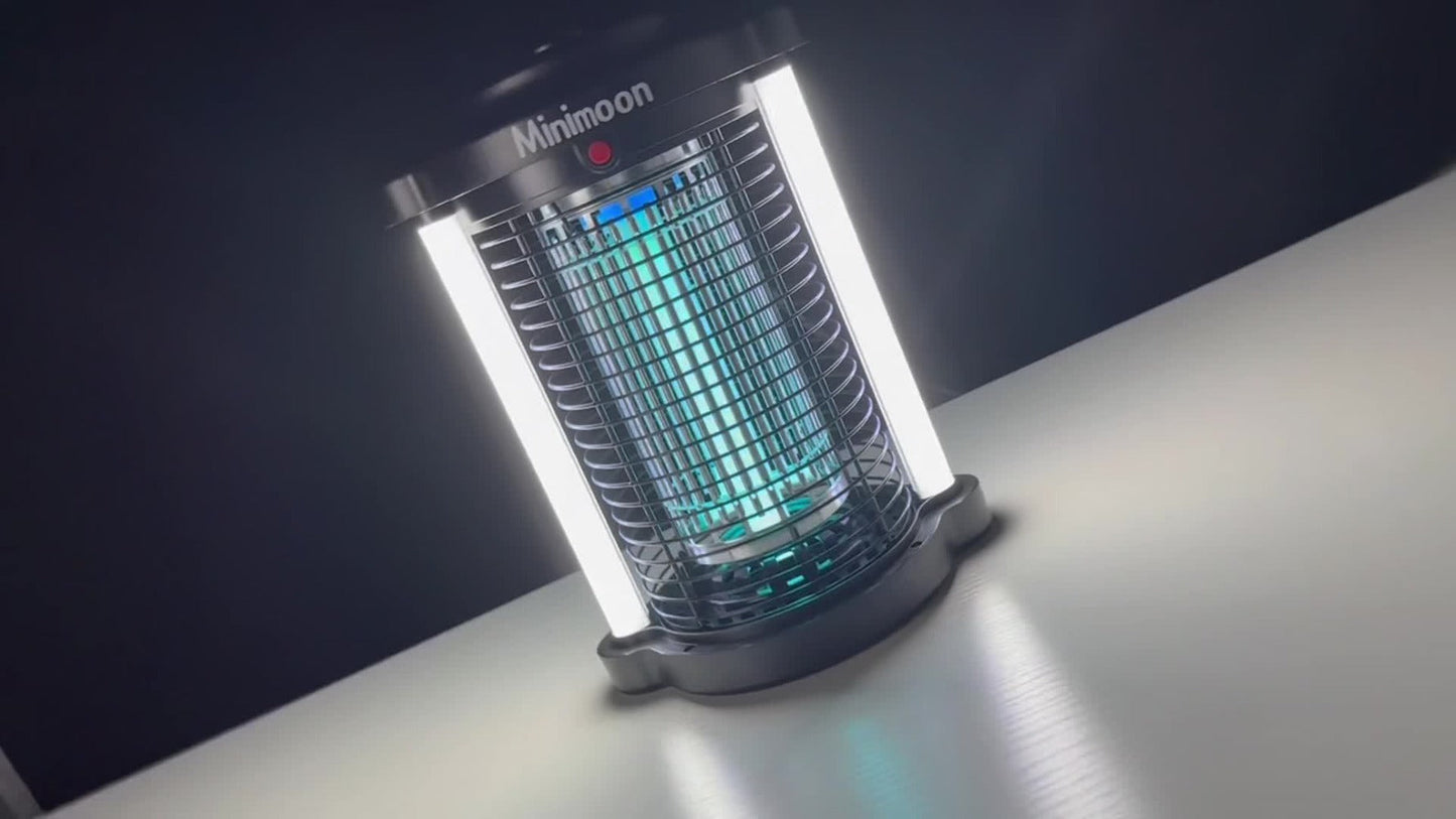 Plug-In Bug Zapper with Dual LED – 110V Electric Fly Killer & Mosquito Trap, Instant Kill for Mosquitoes, Flies & Cockroaches, with Bug Collector Tray, for Home, Office & Commercial Use (HK-5)