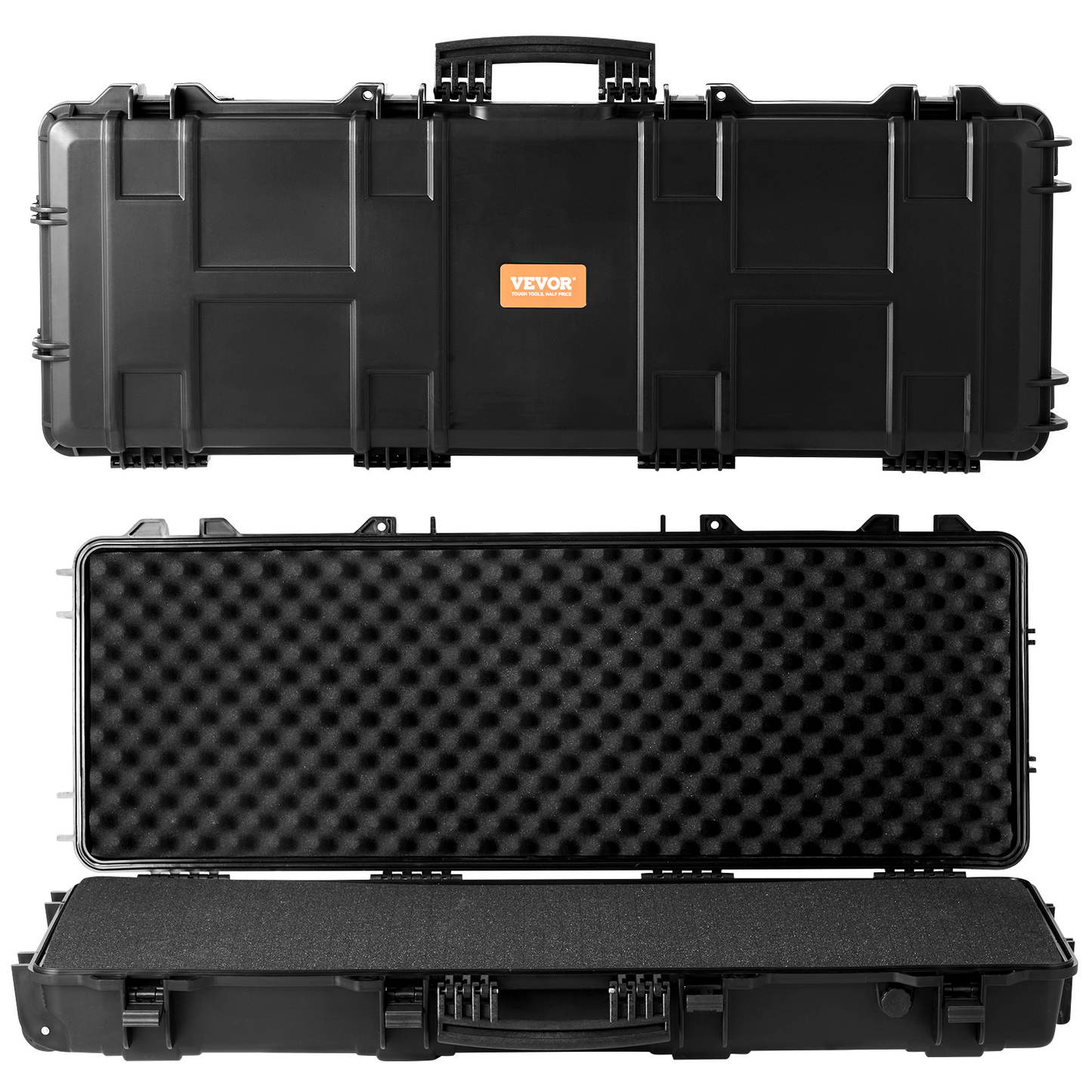 Rifle Hard Case 42 Inch Lockable with Wheels 3 Layer Foam Crushproof TSA Approved Hard Gun Case for 2 Rifles Shotguns Airsoft Guns Hunting Shooting Sport Storage