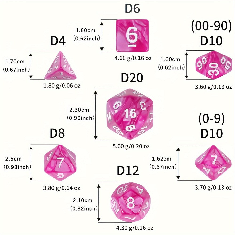 DND Polyhedral Dice Set 25 Sets 175pcs – Double Color D4 D6 D8 D10 D12 D20 for Dungeons & Dragons RPG MTG Tabletop Games, Bulk Dice with Drawstring Bag, 25 Colors