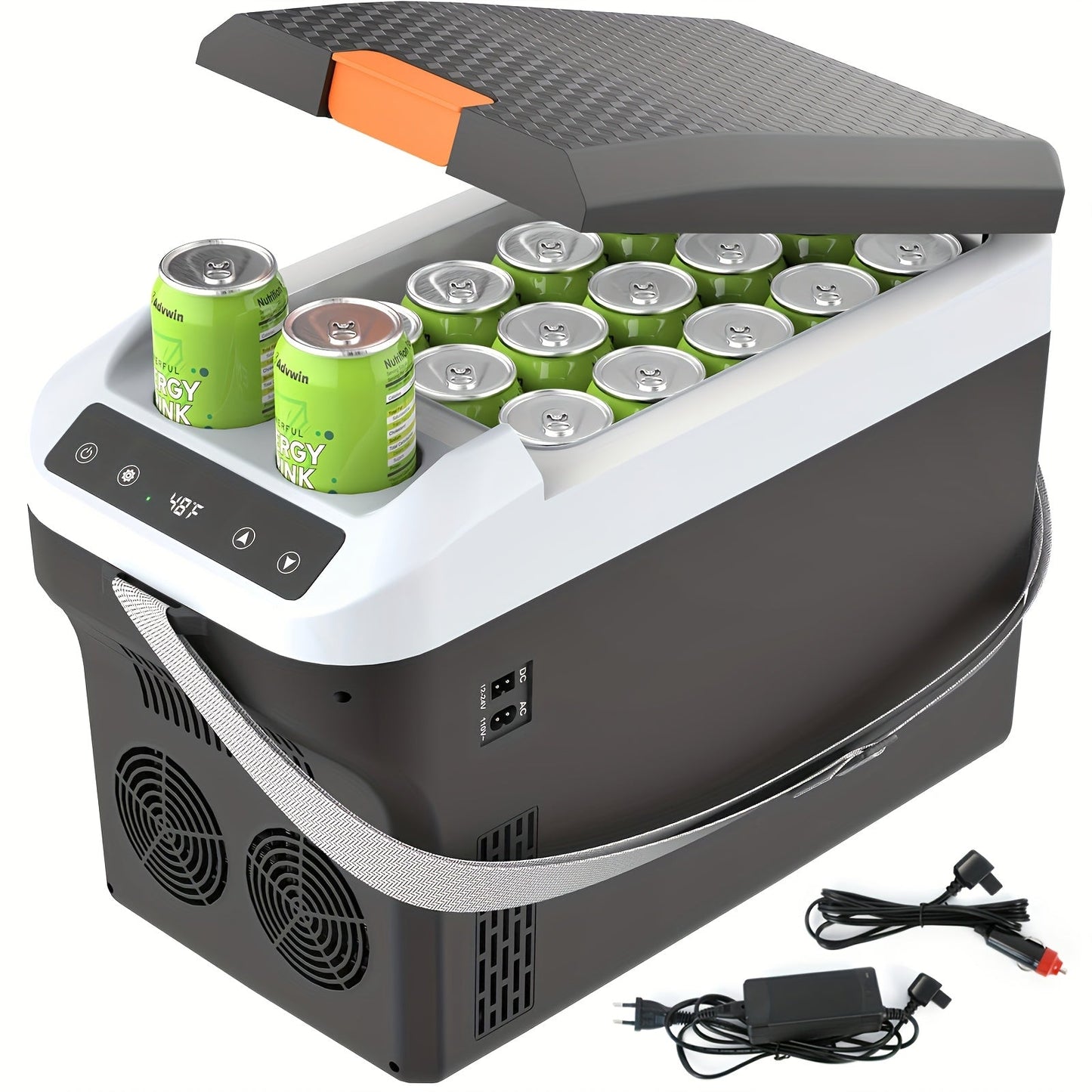 Portable Car Refrigerator Cooler & Warmer, 12V/24V DC & 120V AC Thermoelectric Fridge with Dual-Core Cooling – 23 or 31 Quart Electric Cooler for Camping, RV, Road Trip and Fishing
