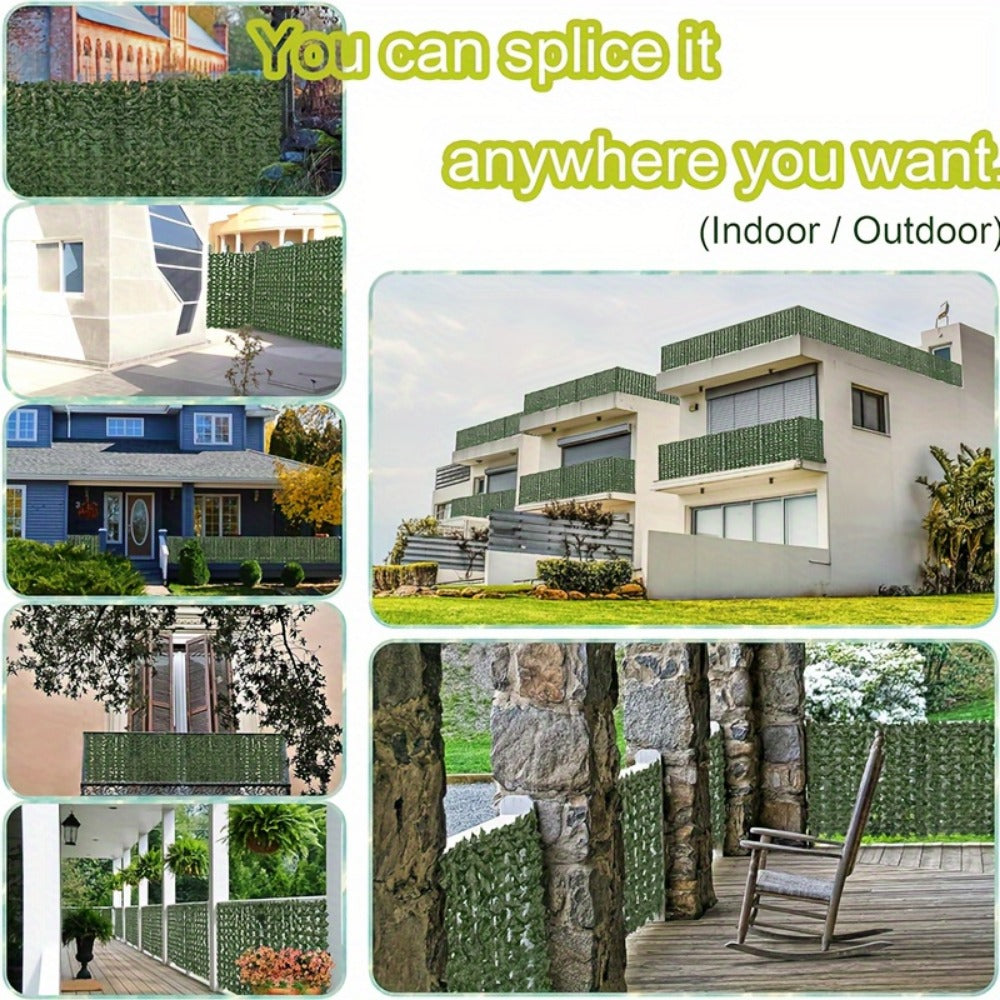 10-Foot Artificial Greenery with Added Privacy and Weather-Resistant Finish detail image - detail view 11
