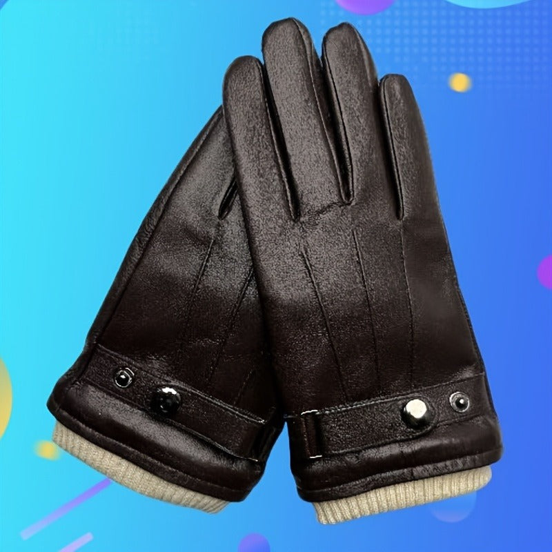 Waterproof Winter Gloves for Men – Thermal Ski Riding Cycling Driving Cold-Proof Touchscreen Warm Gloves for Outdoor Sports