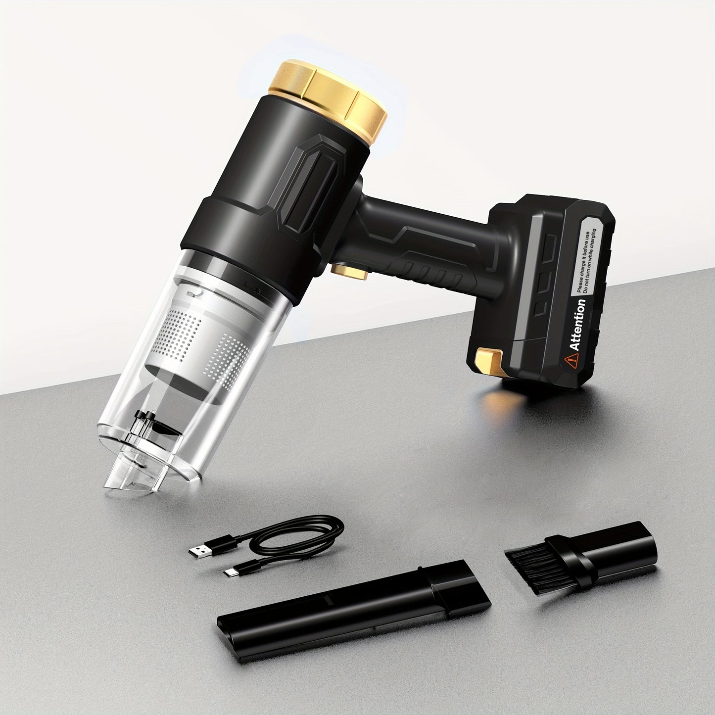 Car Vacuum Cleaner Suction Strong, Convenient Wireless Dust Collector, Car And Household Cleaning Supplies, Cool Automotive Supplies, Gap Vacuum, Suitable For Cars, RV, Kitchen, Floor, Home And Other Cleaning Equipment