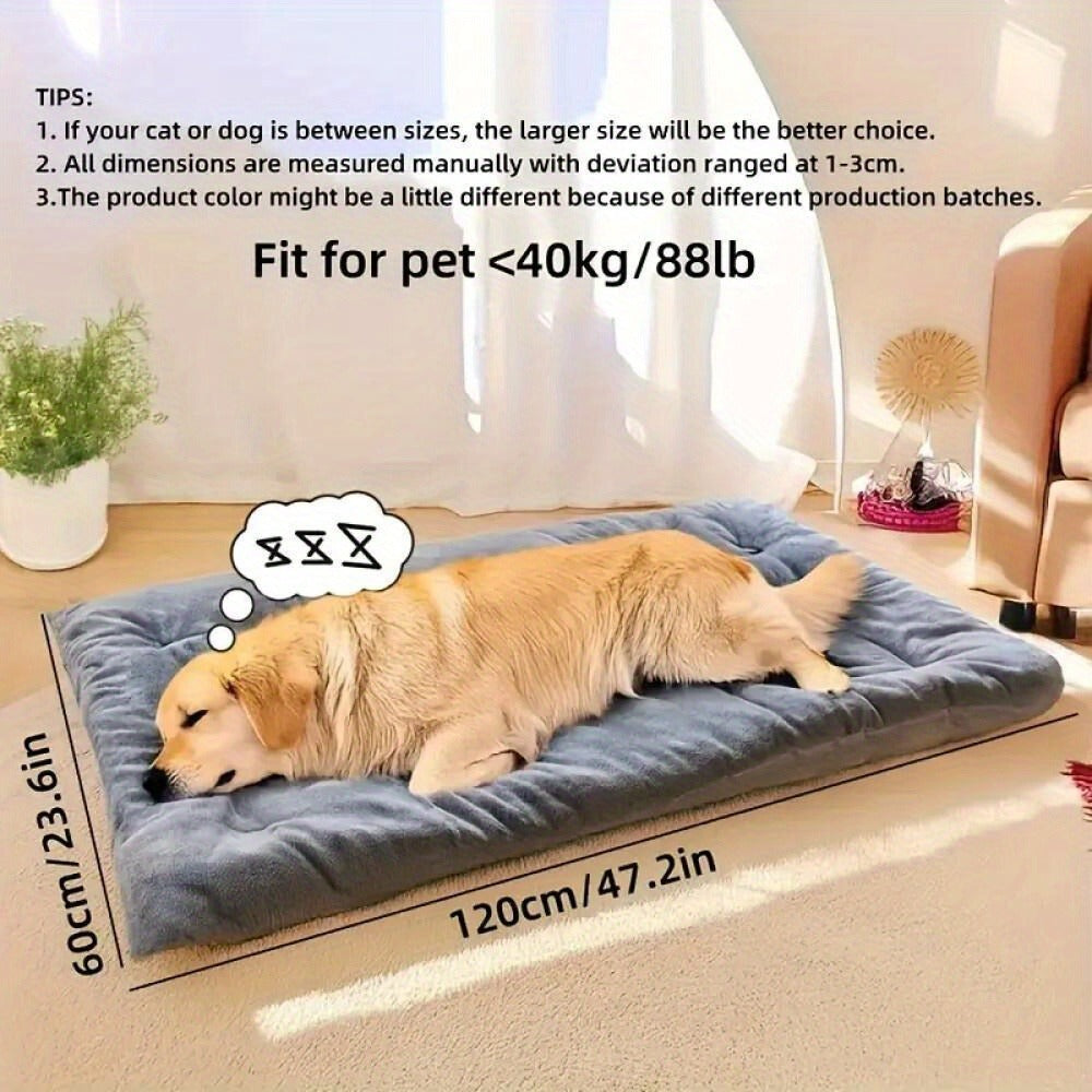 Dog Sofa Bed Extra Large Plush Ultra-Soft Pet Mat – Thick Polyester Fiber Filled Couch Bed for Small Medium Large Dogs, Modern Durable Dog Bed, Perfect Gift for Dog Lovers
