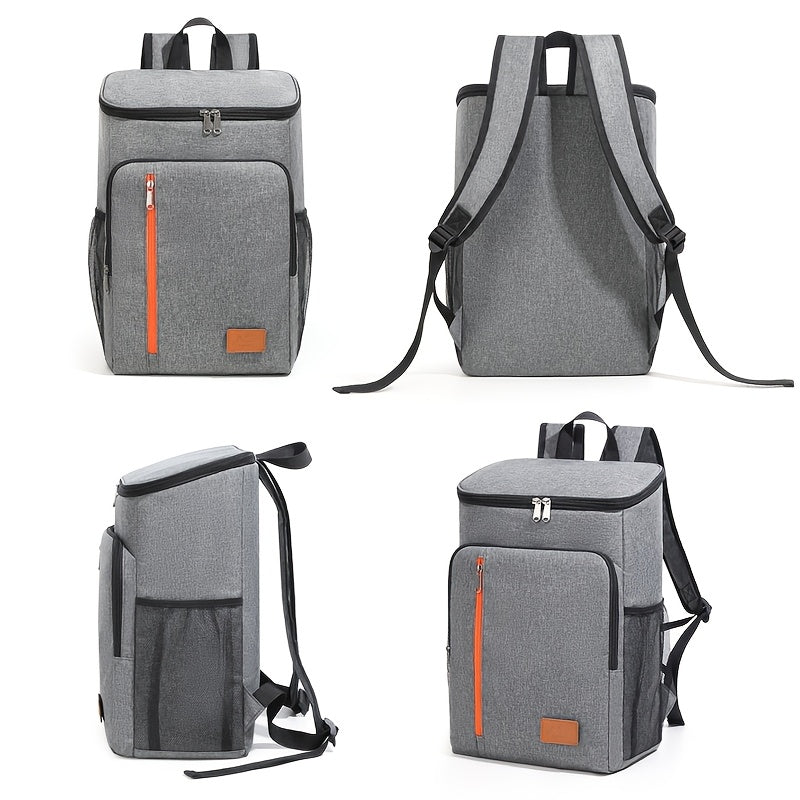 Insulated Cooler Backpack 30+ Can Capacity - Leakproof Shoulder Bag for BBQ, Lunch, Camping & Outdoor Travel, Works with Ice Packs, Unisex Design for Men & Women