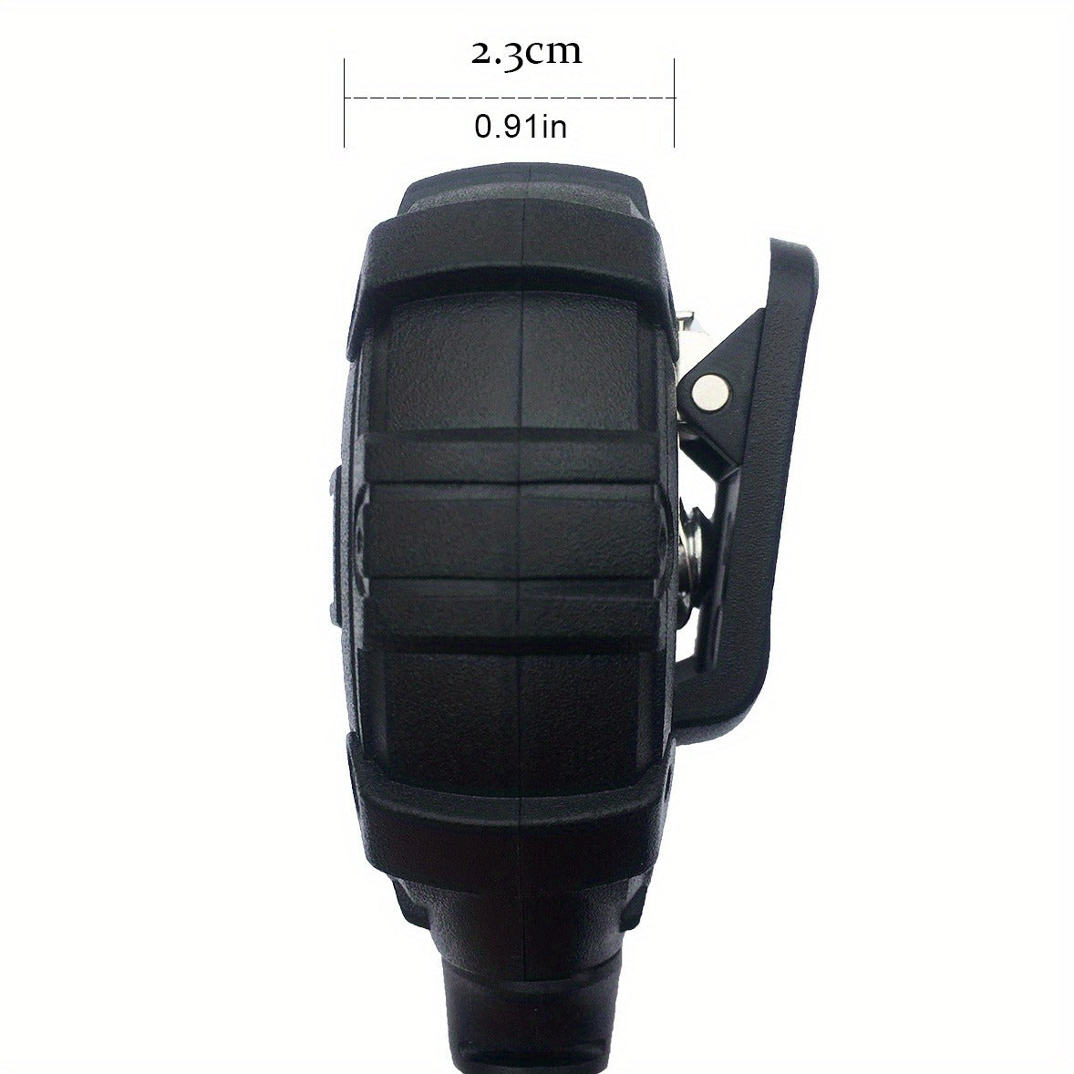 Walkie Talkie Remote Speaker Microphone H3 Lightweight Shoulder Mic PTT for Two Way Radio Clear Communication Outdoor Hiking Camping Tactical Black