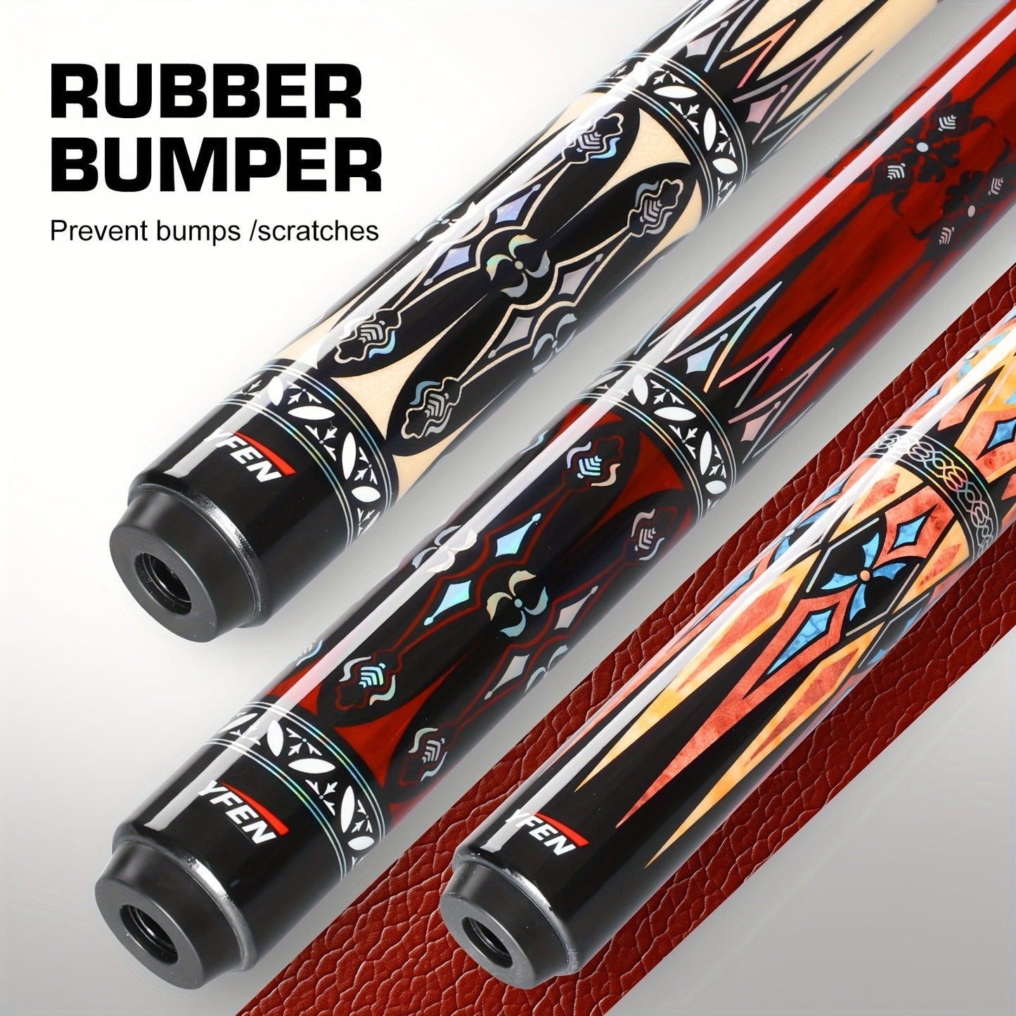 Carbon Fiber Pool Cue Stick Low Deflection Billiard Cue with 11.8mm 12.5mm Tip Pro-Taper Shaft Canadian Maple Butt Extension Compatible Professional Pool Cues for Competitive Play and Tournament Use