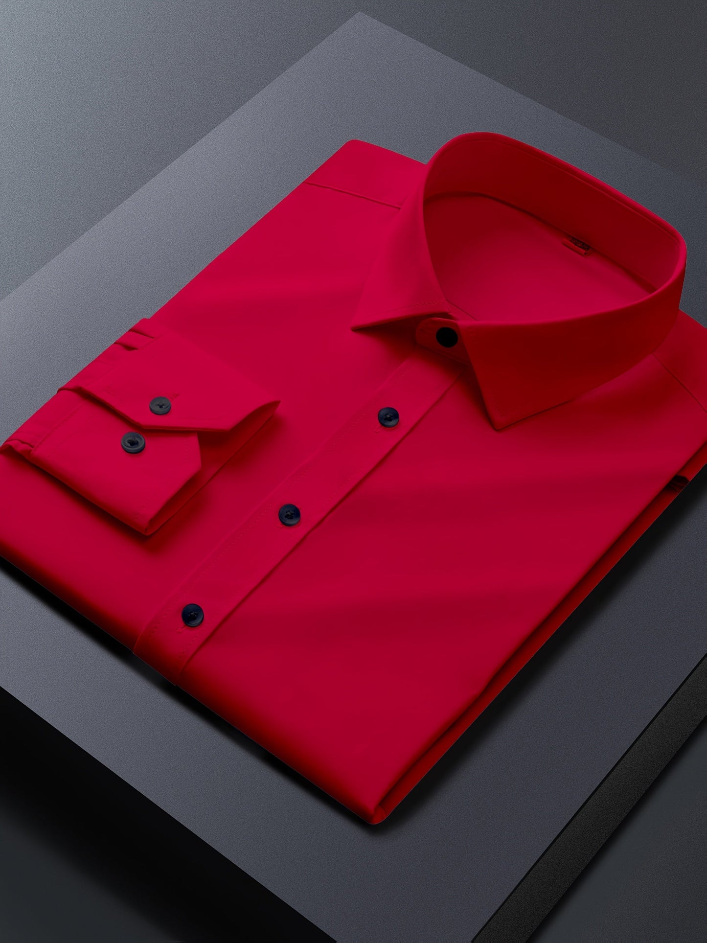 Men's Solid Color Shirt - Long Sleeve 574949