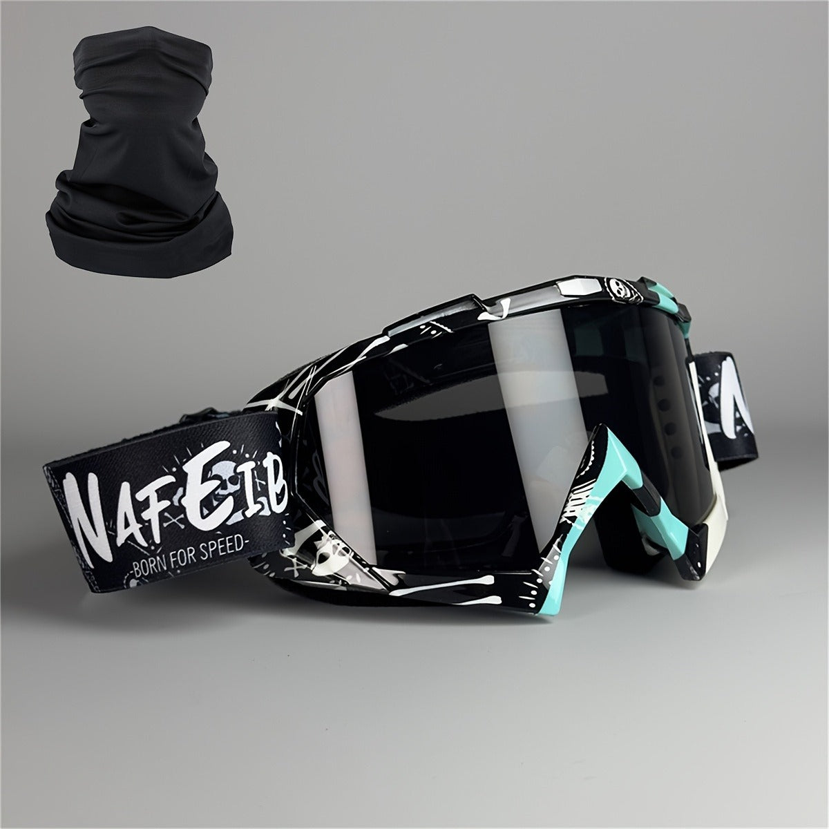 Ski Goggles with Headband – Mirror Coating Polycarbonate Lens, TPU Frame, Adjustable Thick Foam Pad, Anti-Fog Snow Goggles for Adults, 30+ Color Options for Skiing & Snowboarding