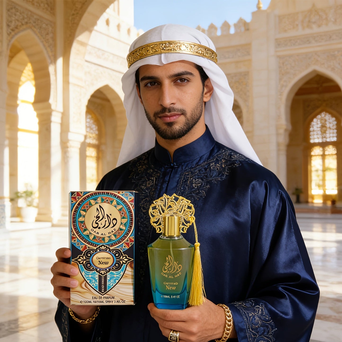 Arabic Perfume Unisex 100ml - Middle Eastern Eau de Cologne Spray with Luxurious Tassel Design | Long Lasting Oriental Fragrance for Women & Men Daily Wear Parties Gift 3.4oz