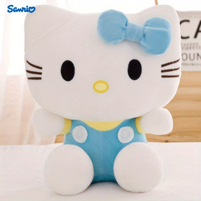 Cat Plush Doll Kawaii Kitty Pink & Blue – Sanrio Inspired Soft Stuffed Animal for Room Decoration, Party Favor, Birthday Festival Christmas Holiday Gift for Girls Kids Teens Anime Fans