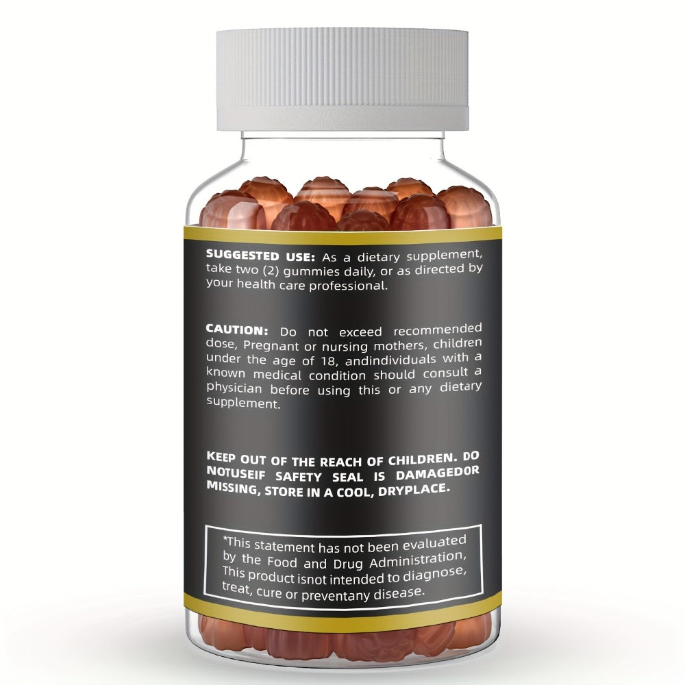 Sea Moss Gummies with Black Seed Oil, Ashwagandha, Shilajit, Elderberry, Chlorophyll, Turmeric & Bladderwrack – 8-in-1 Immune & Whole Body Wellness Supplement, 60 Gummies 2-Month Supply