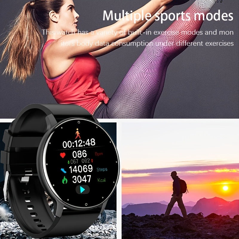 Fitness Tracker Smartwatch for Men & Women – 1.28" Display, Sleep Monitor, Step Counter, Distance Tracker, Running & Gym