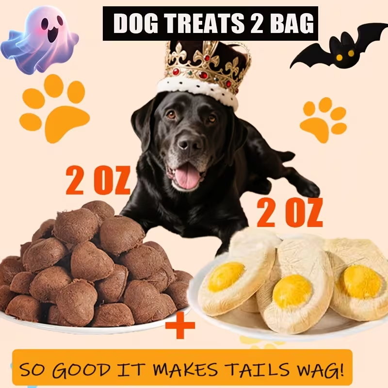 Freeze-Dried Dog Treats Assorted Pack – High Protein Chicken Duck & Egg Yolk Chews, Grain-Free Natural Training Rewards for Puppies Small Medium Large Dogs, Soft Chew Variety Bundle