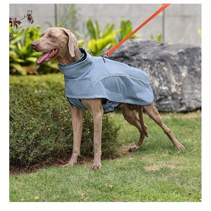 Dog Jacket for Small Breeds – Windproof Warm Pullover Coat with Reflective Stripes, Woven Fabric, Machine Washable Pet Outerwear for Spring & Fall, Colors: Light Brown & Black, Sizes XS–3XL