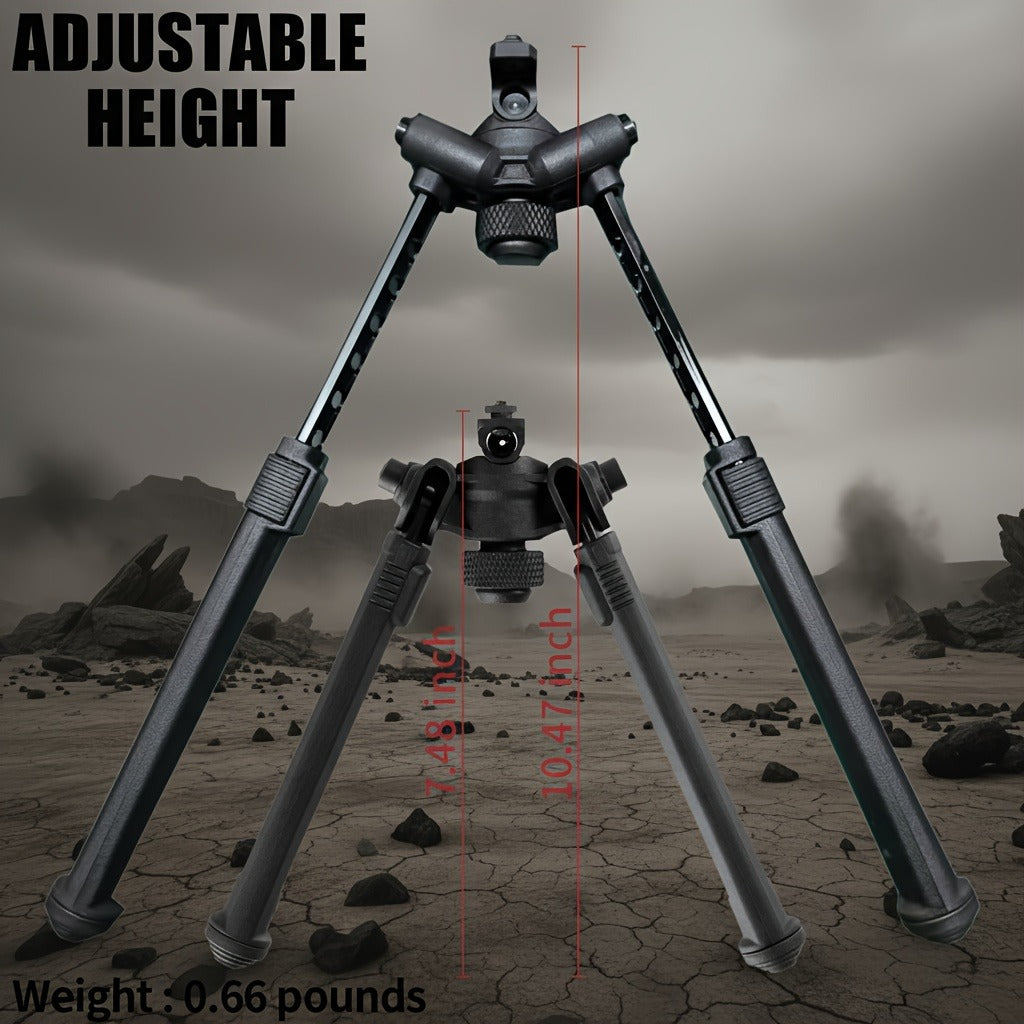 M-LOK Bipod Lightweight Aluminum Alloy Foldable Adjustable Rifle Bipod for Hunting Shooting AR15 M4 Tactical Rifle Non-Slip Rubber Feet Quick Release Black Flat Dark Earth