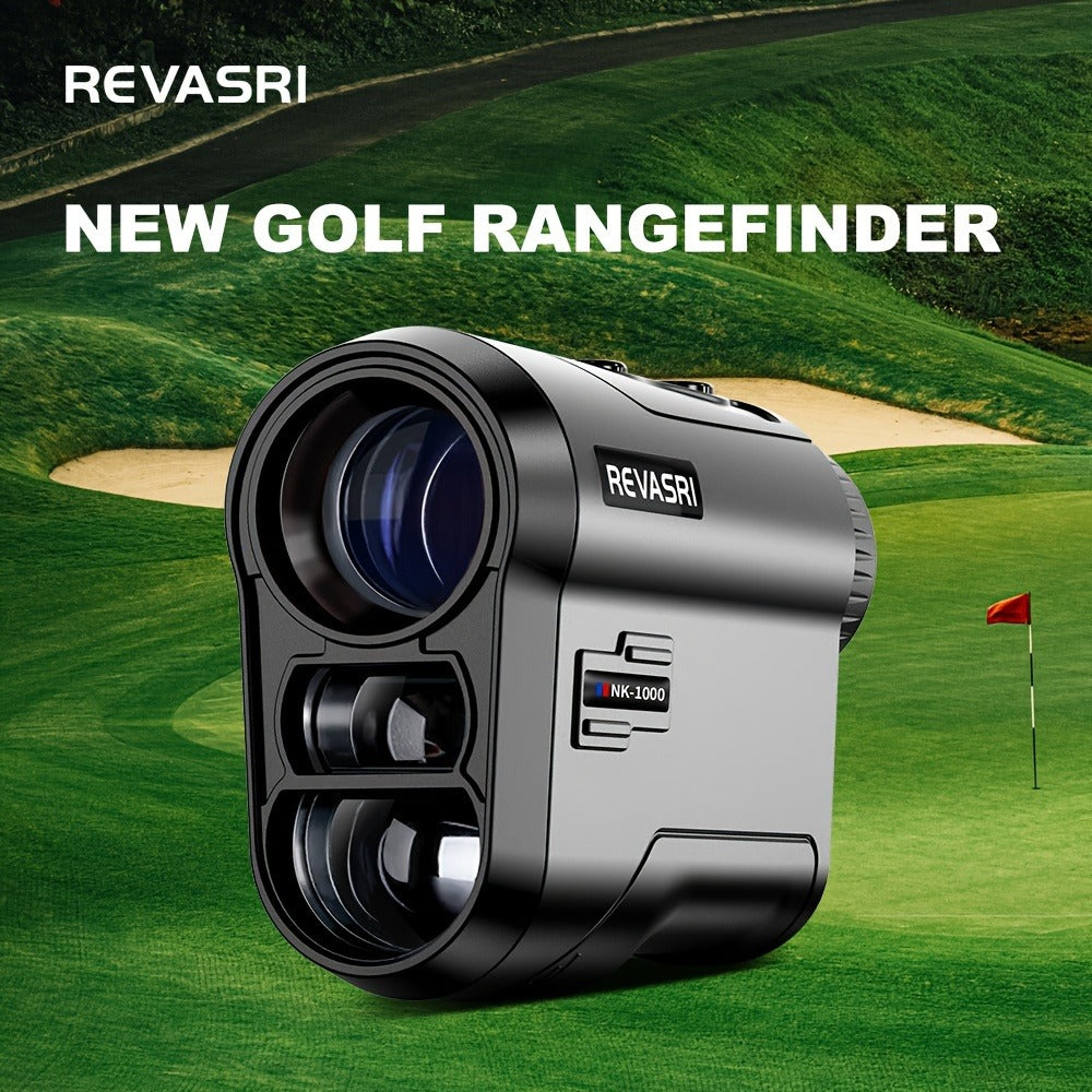 Golf Rangefinder 1000Y Slope Compensation USB-C Charging 6x Magnification Flagstick Lock Laser Distance Meter for Golf Tournament & Outdoor Sports