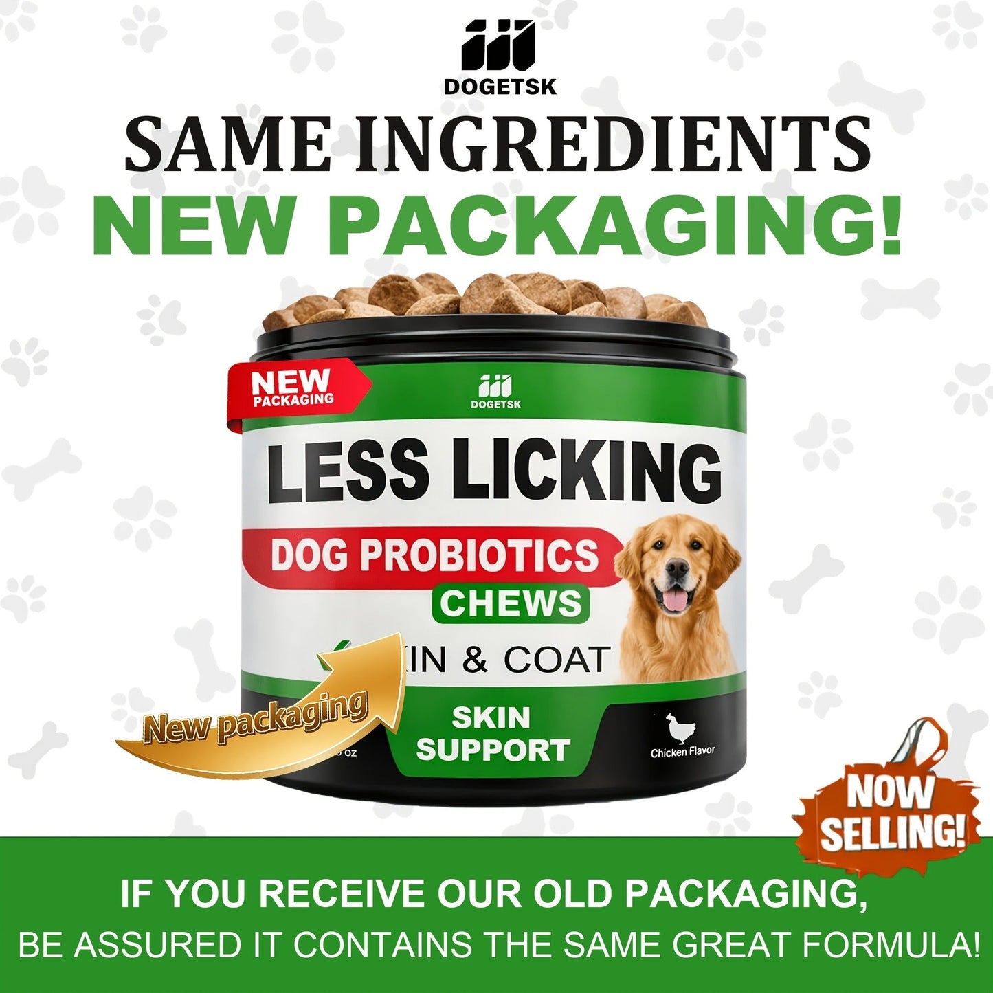 Dog Immune & Gut Support Chews 120ct – Chicken Flavor Soft Chews for Healthy Skin & Coat, Digestive Health & Immune Boost – Daily Wellness Supplement for All Breeds & Ages