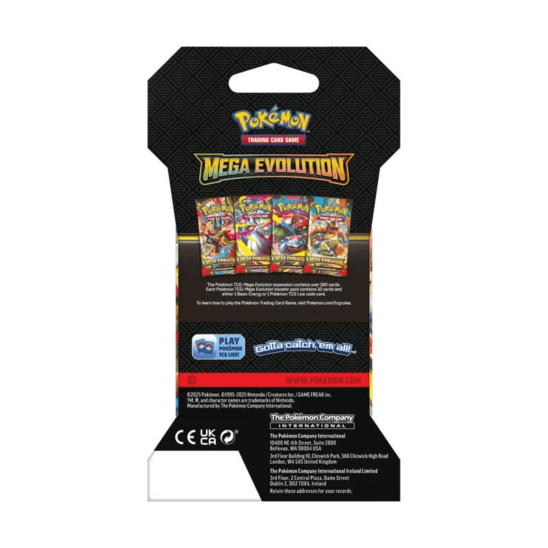 Mega Evolution Pokemon TCG Sleeved Booster Pack 10 Cards | Mega Lucario ex & Mega Gardevoir ex | Factory Sealed Random Art | Gift for Collectors & Players
