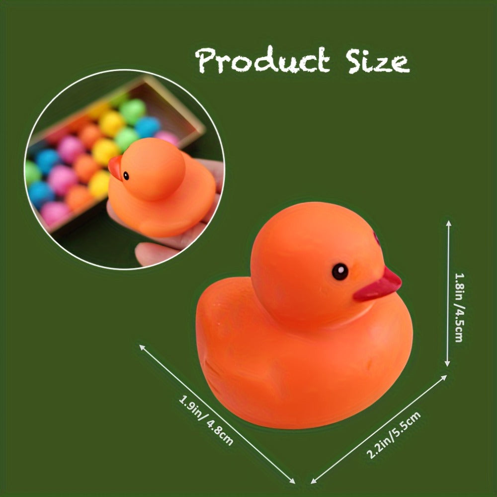Rubber Ducks Bulk 72 Pack Assorted Colorful Mini Rubber Duck Bath Toys for Kids – Pool Party Favors Birthday Goodie Bags Baby Shower Gifts Car Ducking Holiday Craft Supplies & Classroom Prizes