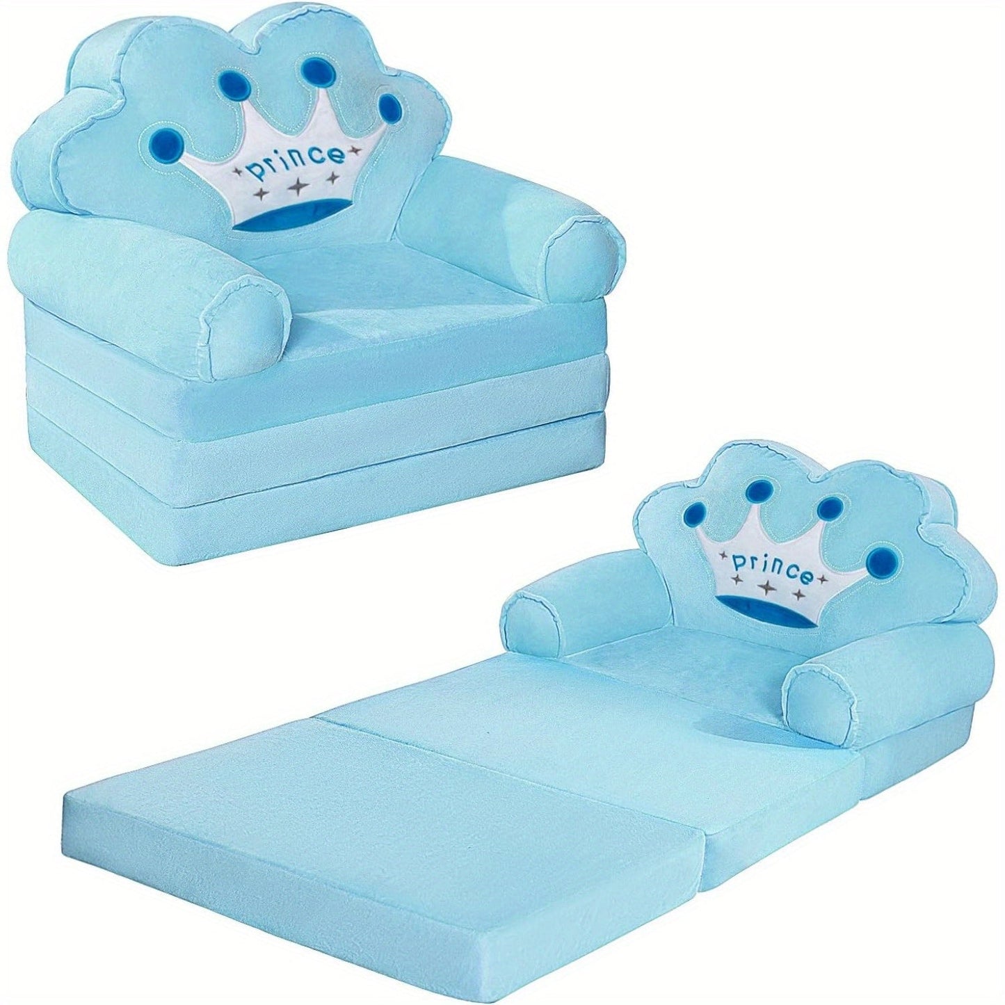 Kids Sofa Chair shown in the Blue option