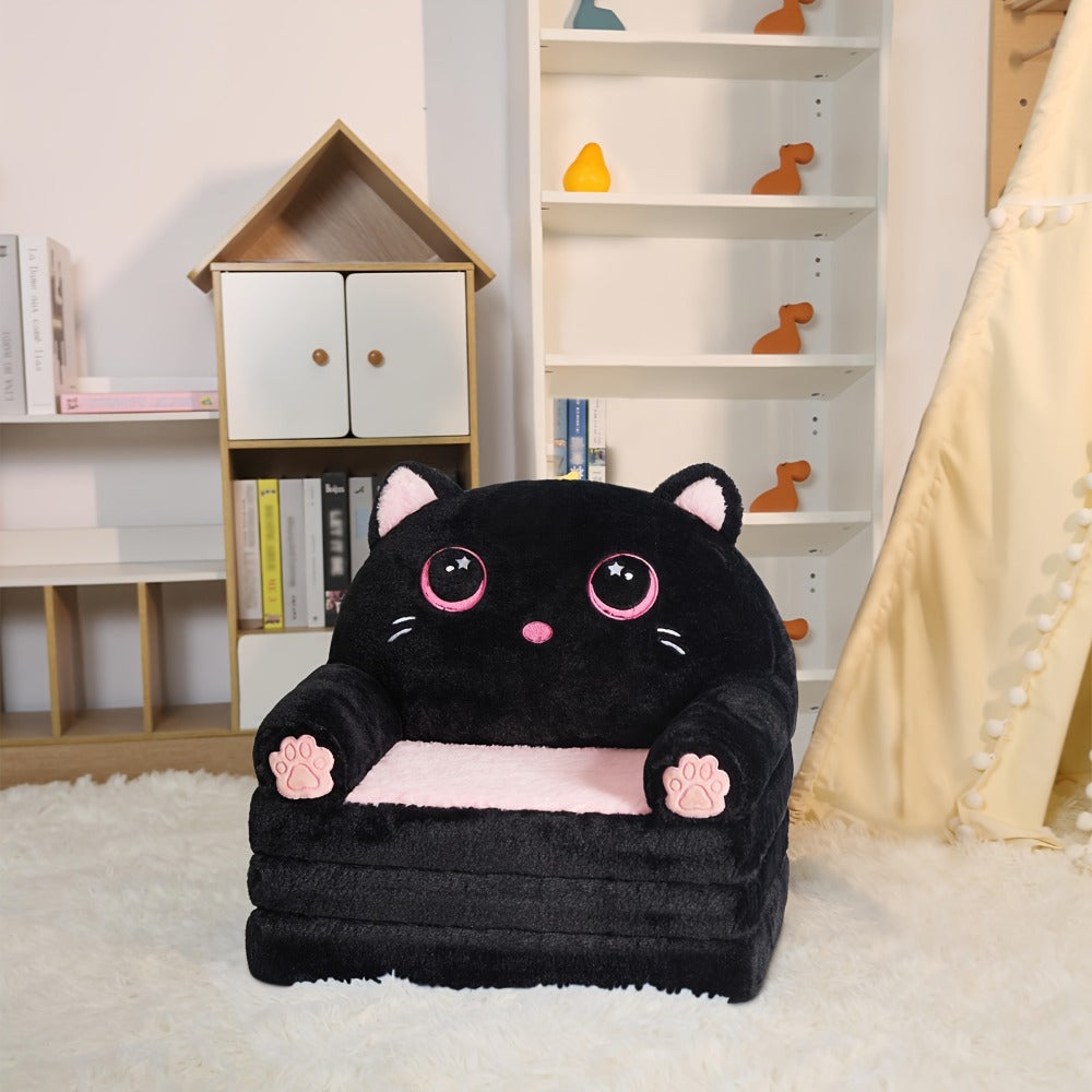 2-in-1 Foldable Kids Convertible Sofa Chair with Memory Foam detail image - detail view 7