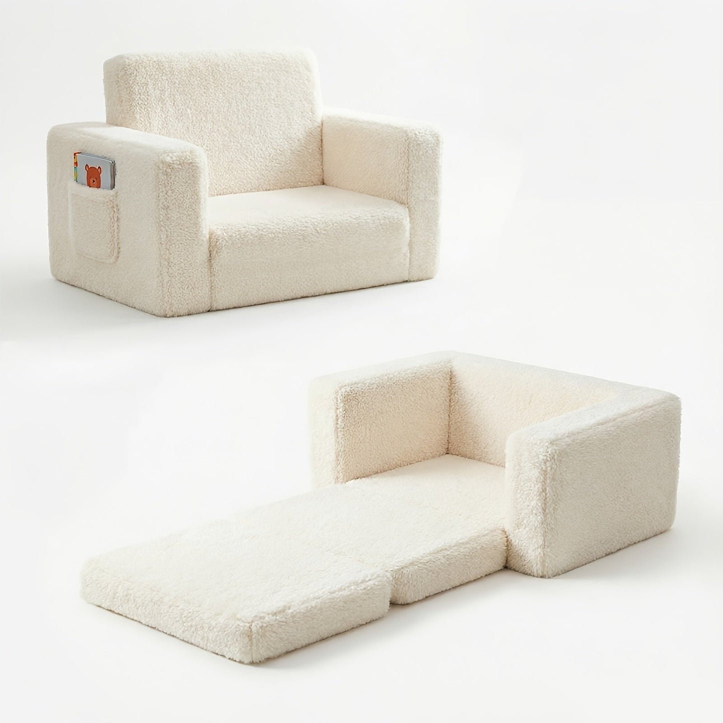 Kids Sofa shown in the White option