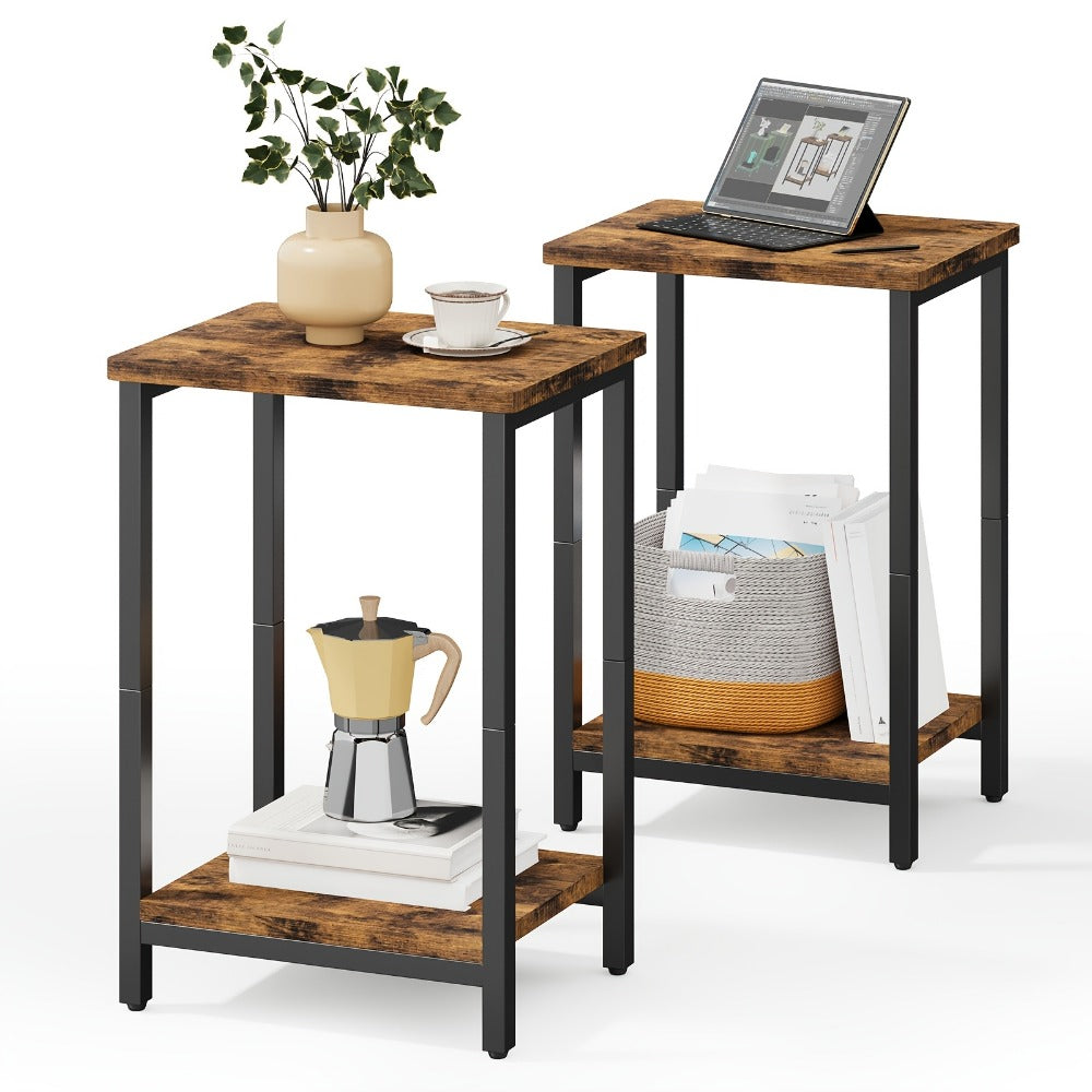 2-Piece Set Side Table, Living Room End Table for Work, Display, and Everyday Use detail image - detail view 8