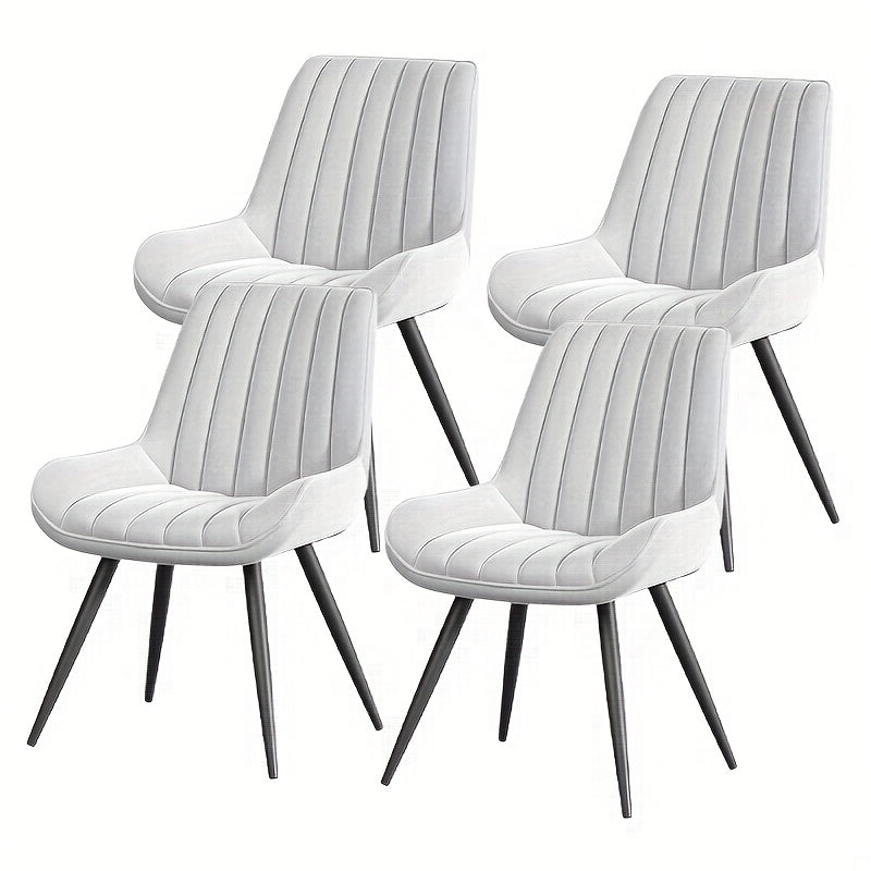 Dining Chair shown in the 【white】, Set Of 4pcs option