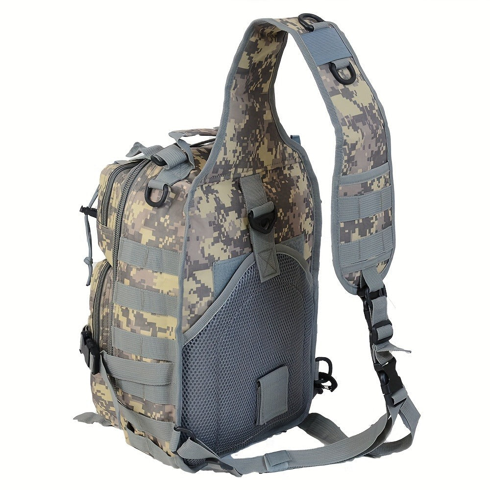 Tactical Chest Bag – Single Shoulder Crossbody Sling Pack for Hiking, Patrol & Outdoor EDC, Adjustable Strap, Multi-Pocket