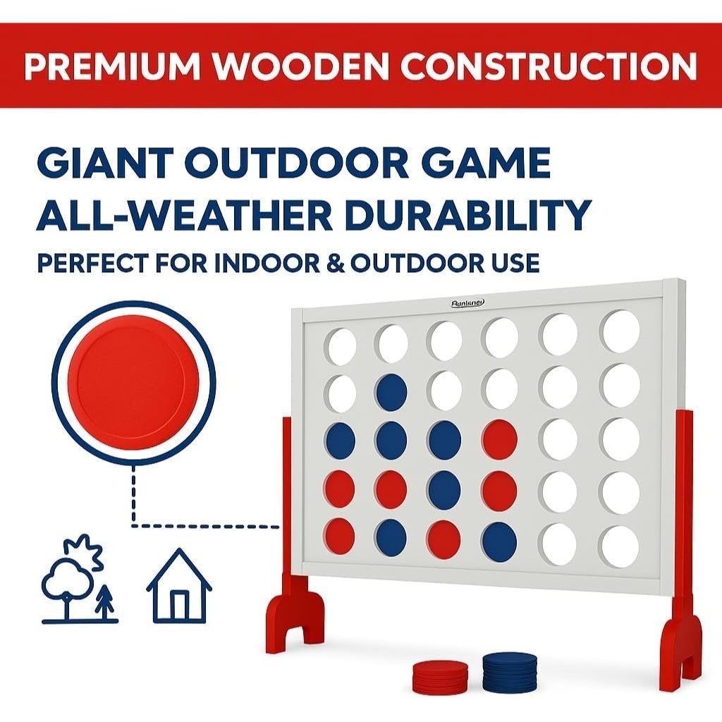 Outdoor Lawn Toss Game Set – Washer Toss & Ladder Toss for Backyard Party, Portable Yard Games for Adults Kids Family, Includes Carrying Case, Fun for Tailgate Camping Beach BBQ Gatherings