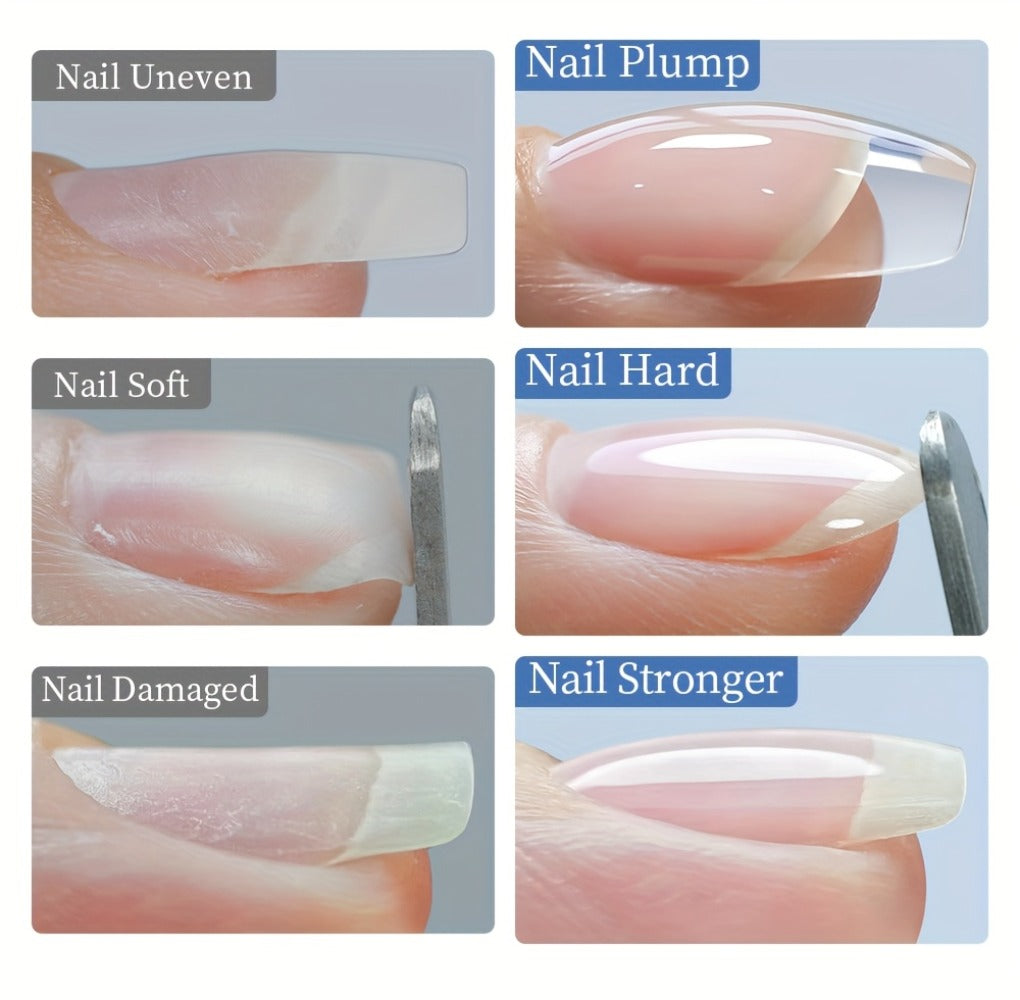 Nail Extension Gel Kit 3pcs 100g Clear Creamy Building Gel Hard Construction Gel for Nail Strengthening Lengthening and Manicure UV LED Nail Builder Gel Set Salon and Home Use