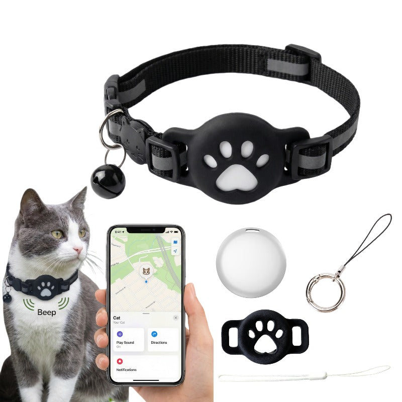 Pet GPS Tracker Collar Set – Smart 2-in-1 Locator for Cats & Dogs | 5-Piece Bundle or Standalone Tracker, iOS Compatible
