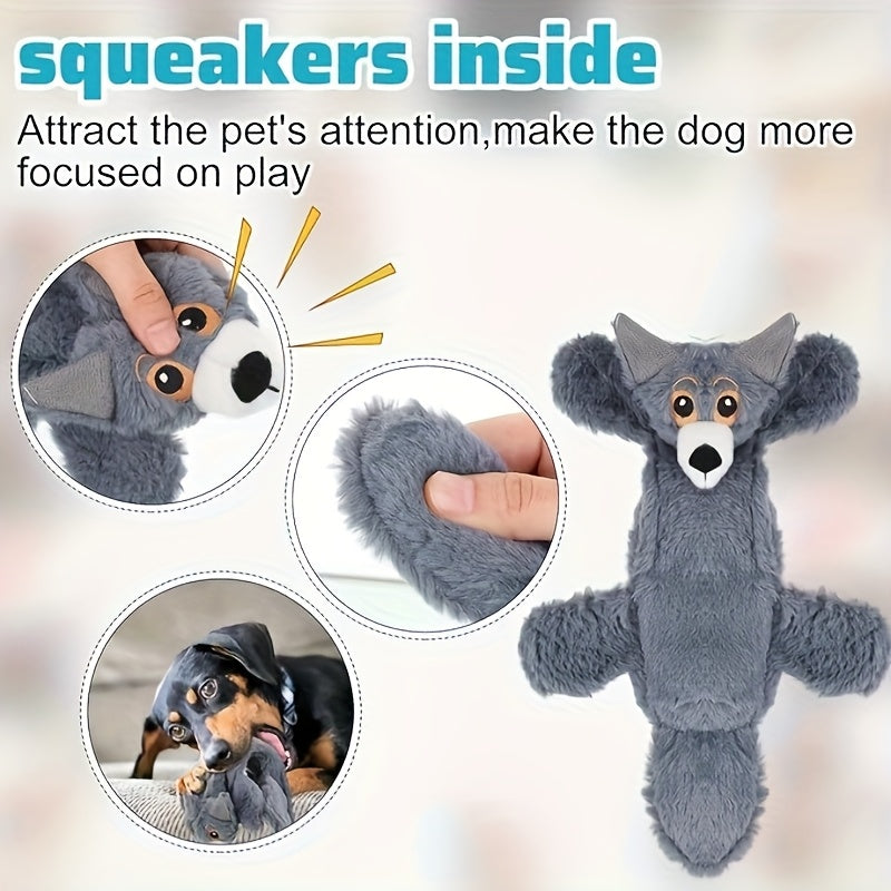 No Stuffing Dog Toys 10 Pack - Durable Crinkle Squeaky Plush Toys for Small Medium Large Dogs, Teething-Friendly for Aggressive Chewers, Interactive Boredom Busting Puppy Toys for Mental Stimulation, Random Patterns