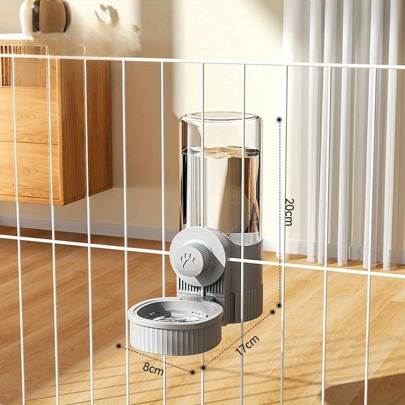 Hanging Cage Pet Water Dispenser & Automatic Feeder – No-Drip Gravity Feed Bowl for Rabbits, Guinea Pigs, Hamsters & Small Animals | Cage-Mount Design, Easy Refill