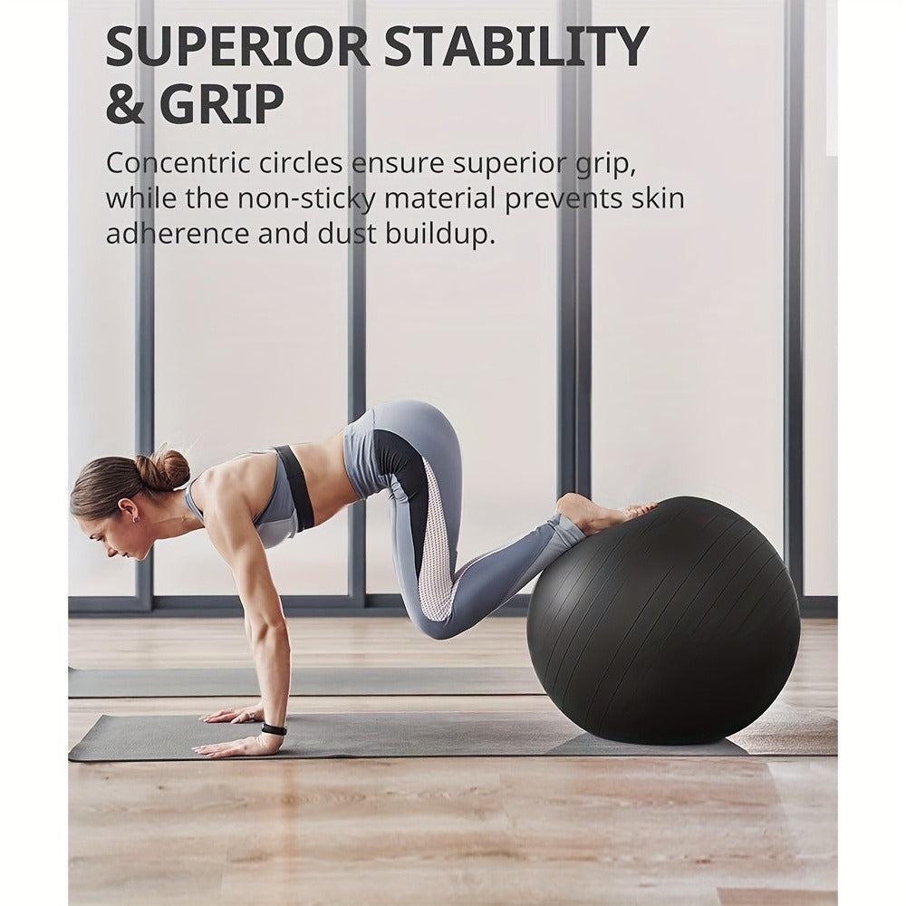 Exercise Ball 25 Inch Yoga Stability Ball 2-Pack Anti-Burst Fitness Balance Ball for Home Office Classroom Workout Core Training