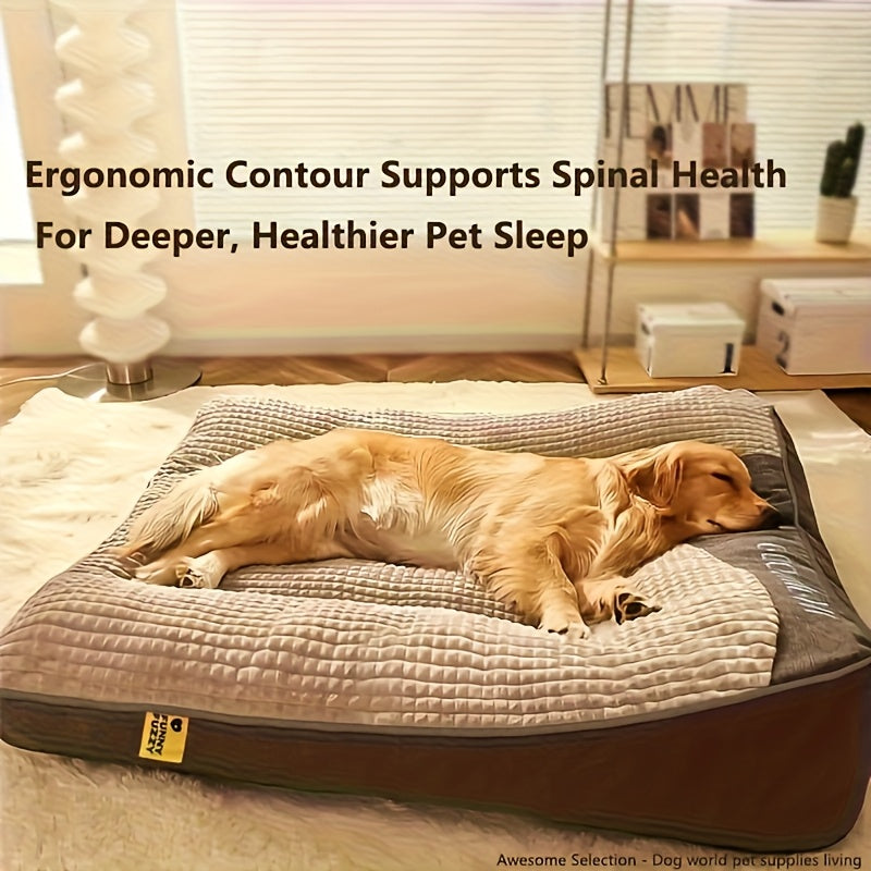 Plush Dog Crate Mat Luxury Sofa Bed - Ultra Soft All-Season Pet Mattress for Small Medium Large Dogs and Cats, Comfortable Cage Liner Kennel Pad for Various Breeds, Available in XL XXL XXXL