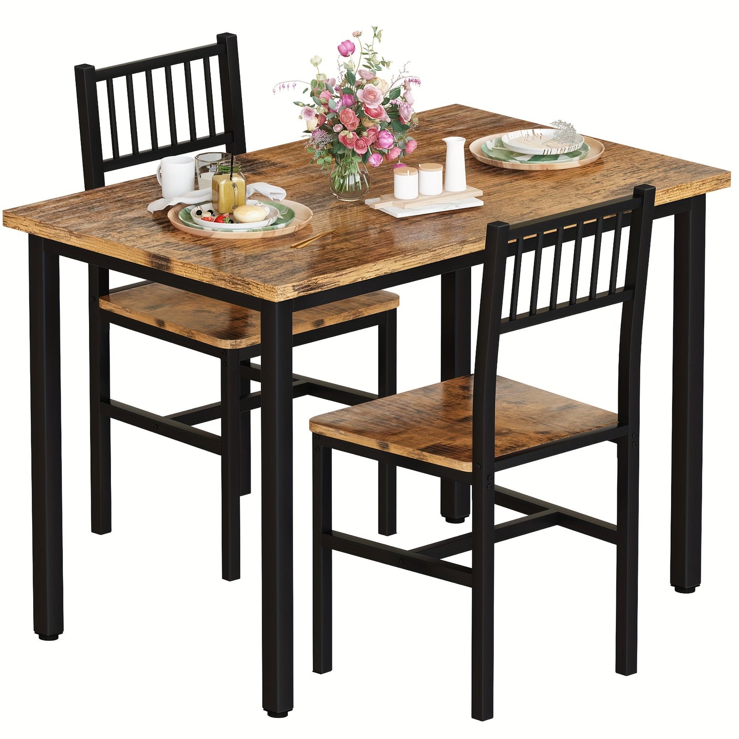 Dining Table Set shown in the Vintage Style option