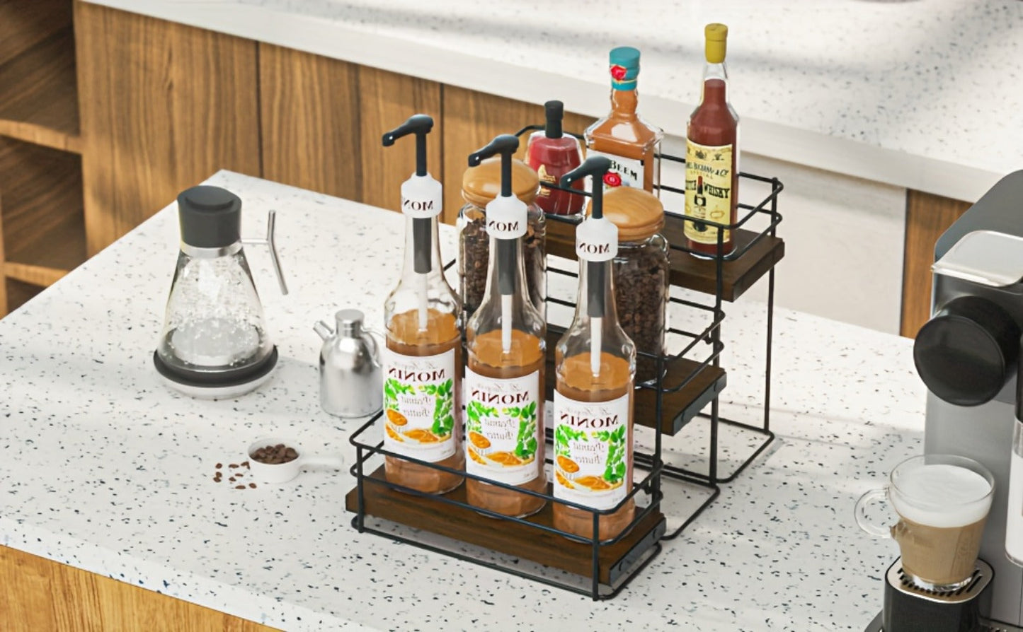 3-Tier Kitchen Storage And Organization with Tool-Free Assembly detail image - detail view 11