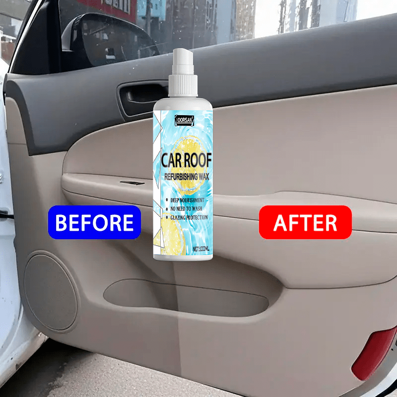 3.38oz Multifunctional Automotive Interior Plastic Repair Agent - Moisturizing Repair And Gloss - Used for Dashboards, Door Panels, Steering Wheels, Seats - Historical Repair And Wrinkle Removal - Easy to Spray Application