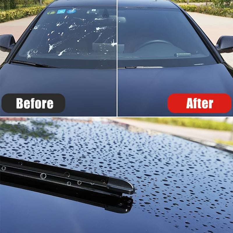 Glass Polishing Powder - Nano Windshield Scratch Repair & Clarity Restoration, Safe for All Glass Types, Car Windshield Detailing, Includes Sponge (85g)