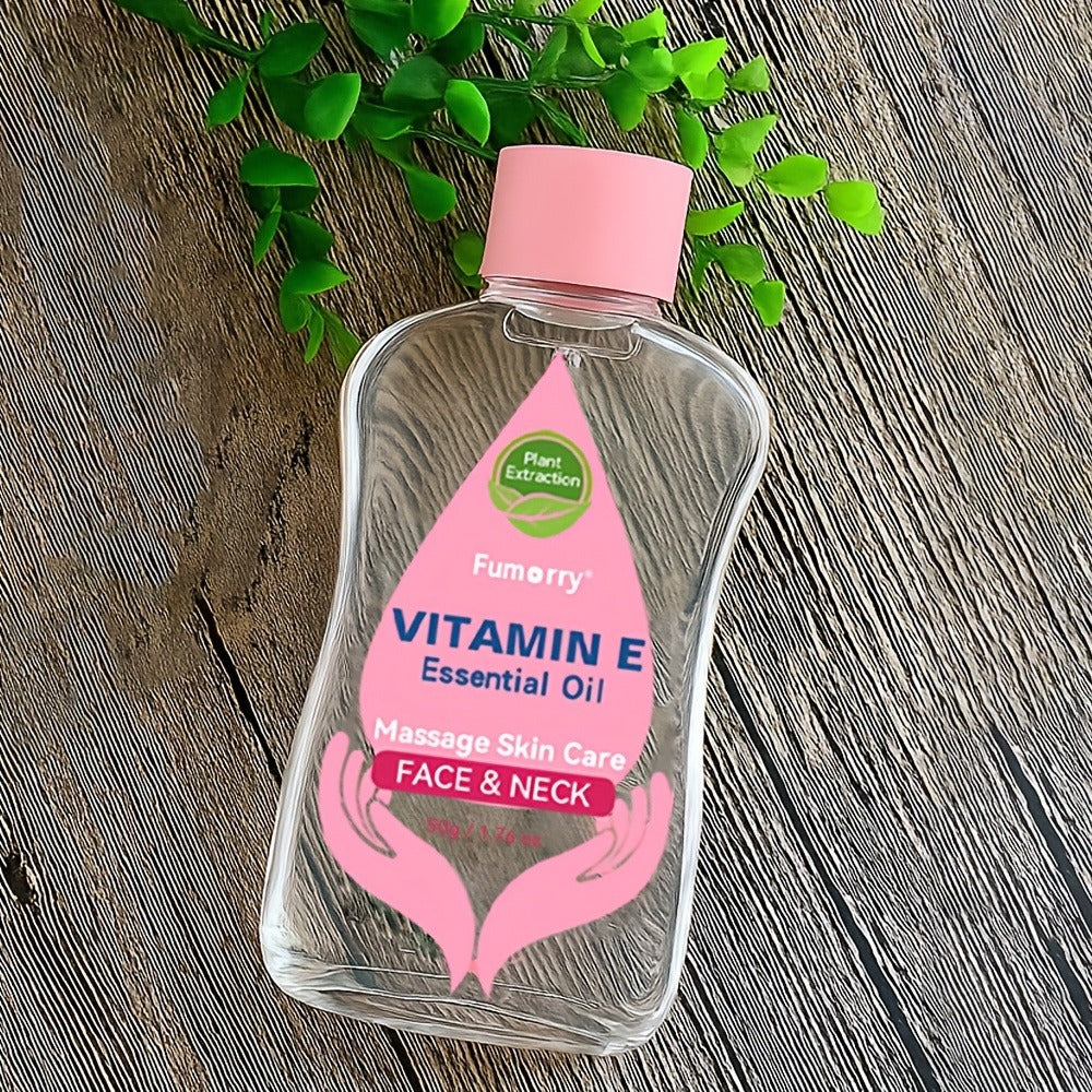 Vitamin E Essential Oil for Face, Neck & Body – Natural Multi-Plant Extract Moisturizing Firming Nourishing Skincare Serum, Hydrating Massage Oil for All Skin Types, Korean Skin Care – 50ml