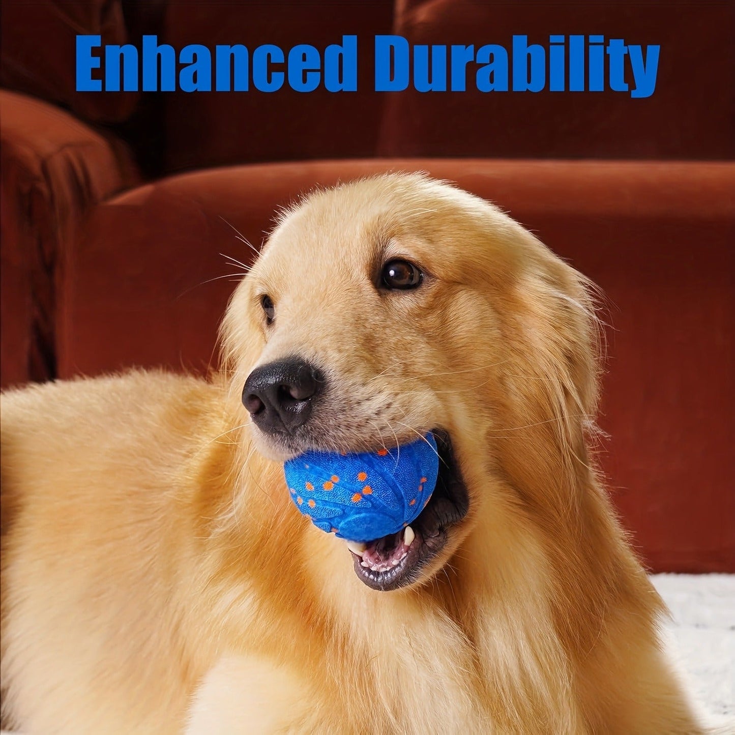 Automatic Moving Dog Ball Toy - Smart Motion-Activated Rolling & Rotating Ball for Medium Large Dogs, E-TPU Durable Bouncy Enrichment Toy for Dog Stimulation & Solo Interactive Play