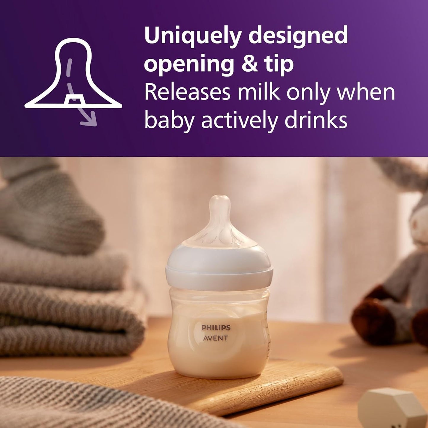Anti-Colic Baby Bottle Set - Wide-Neck Leak-Resistant Design Style 8085