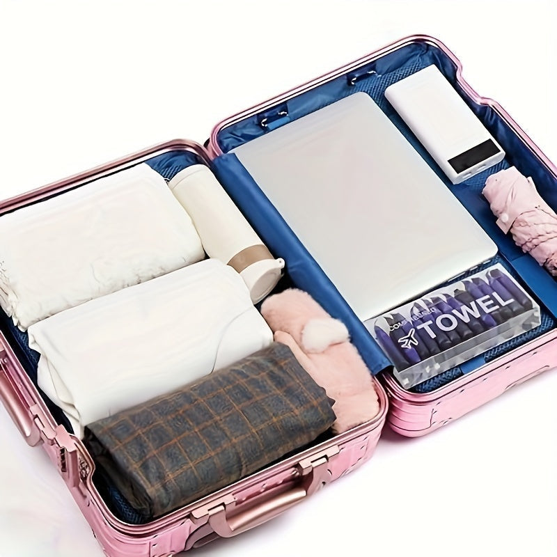 Compressed Towel Tablets 28 Pack - Disposable Magic Coin Tissue, Expandable Face Towel 11.8x9.4 Inch, Individually Wrapped Portable Paper Towel for Travel Camping Hiking Sport Gym Outdoor Emergency